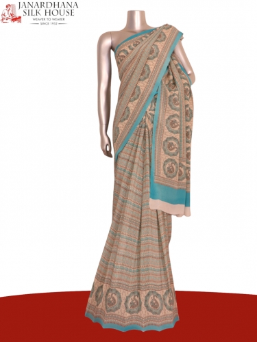 Floral Exclusive Pure Crepe Silk Saree